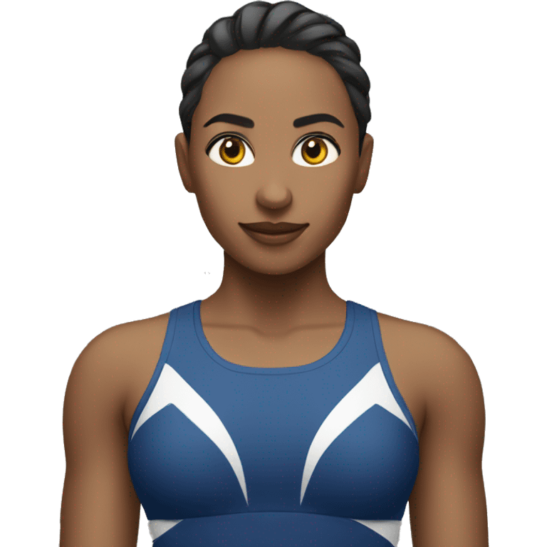 Femme fesant de la gymnastique  emoji