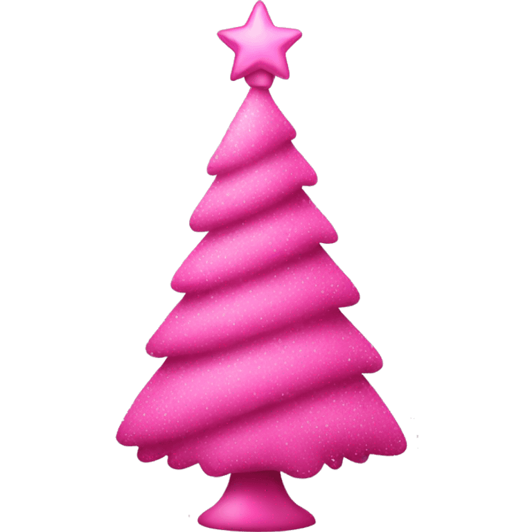 Pink christmas tree emoji