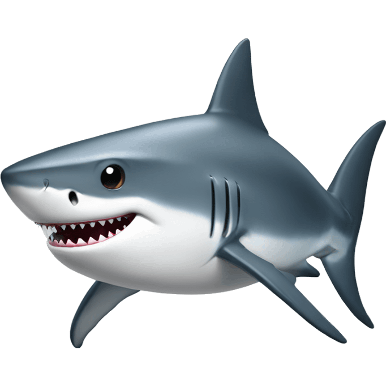 shark with top emoji