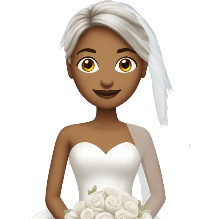 bride in white dress emoji