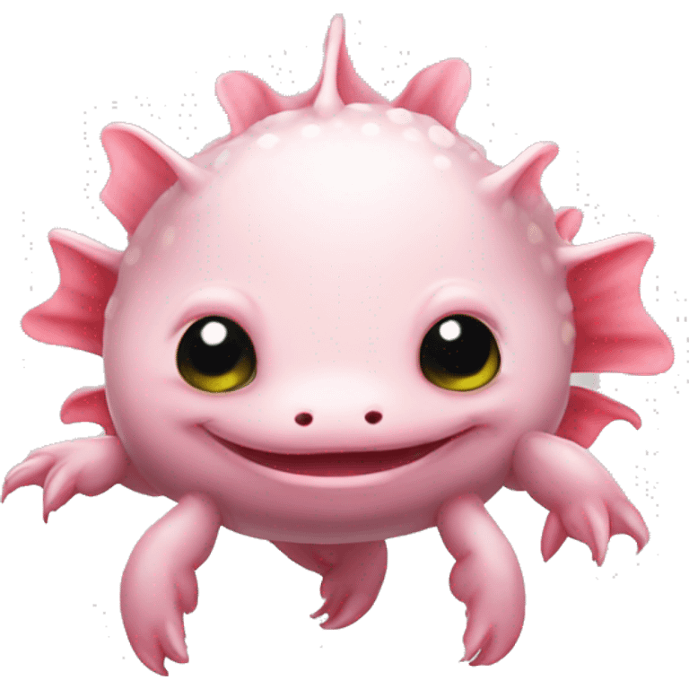 Cute axolotl emoji