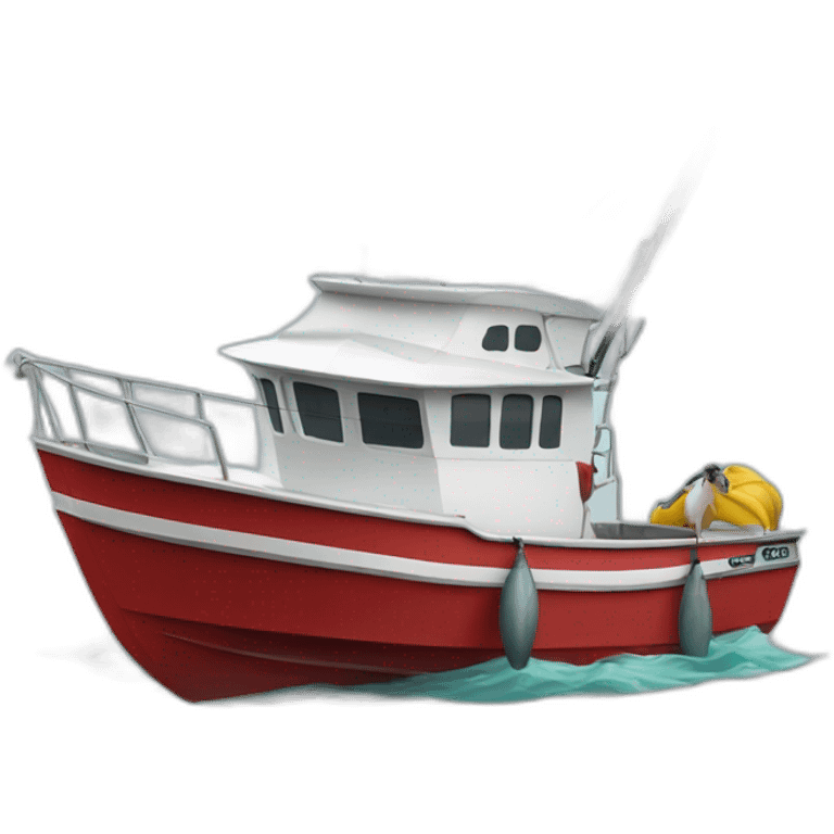 T-deck fishing boat emoji