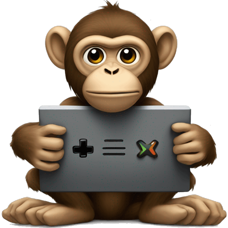 Monkey playing xbox emoji