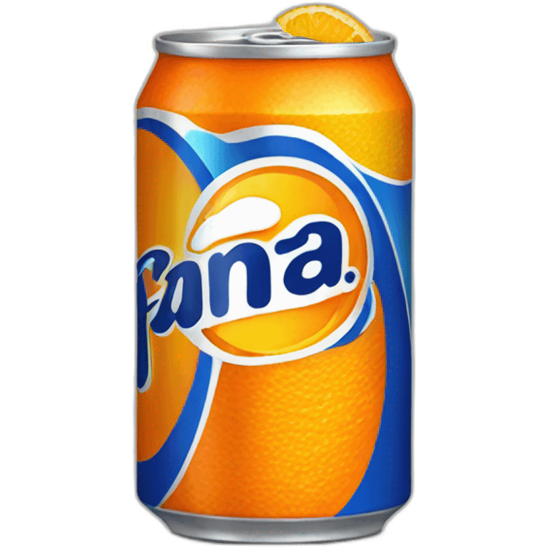 Canette de fanta emoji