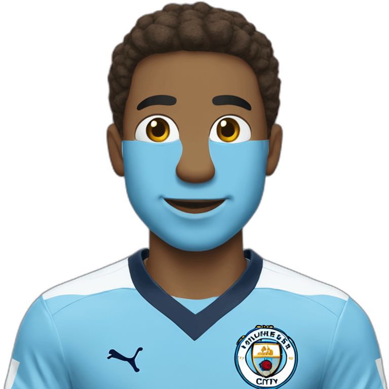 YOSHI in Manchester City football shirt emoji