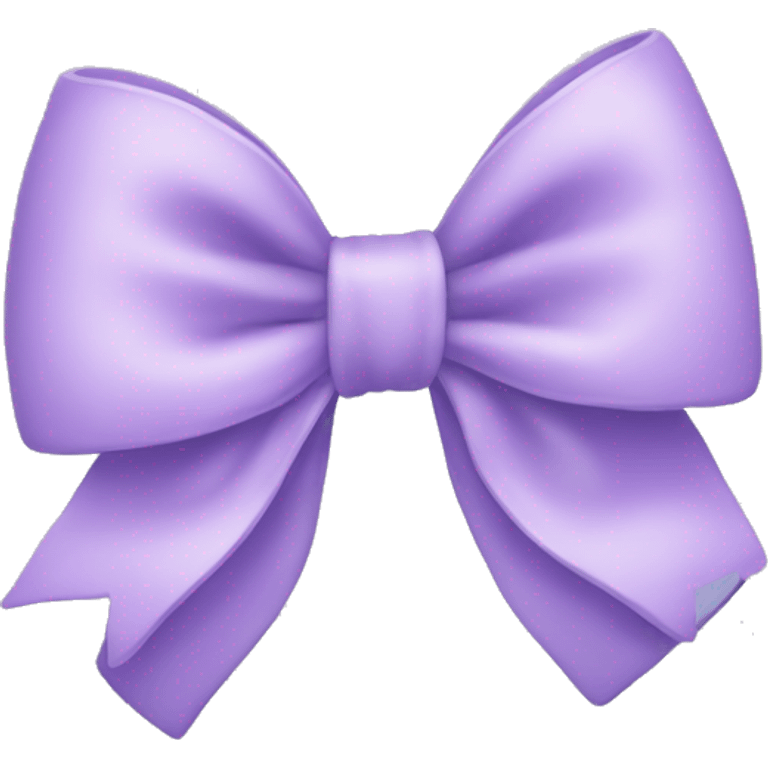 Pastel purple bow emoji