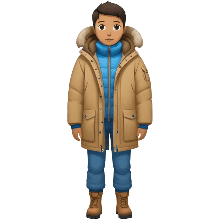 photorealistic greenland citizen standing full length emoji