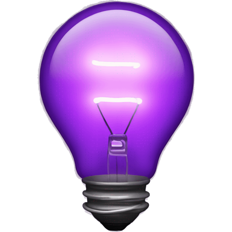 neon purple light bulb emoji