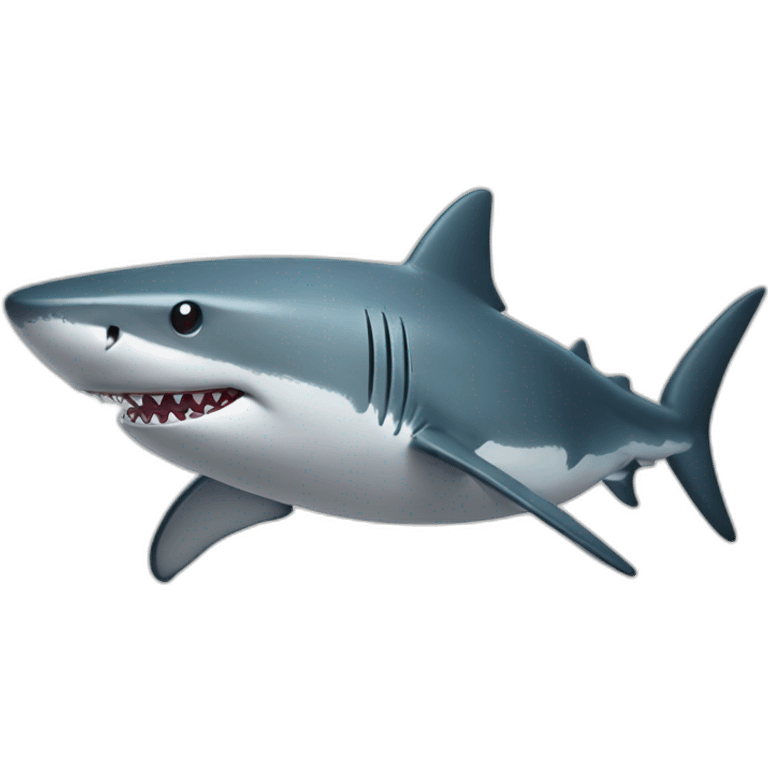 A shark  emoji