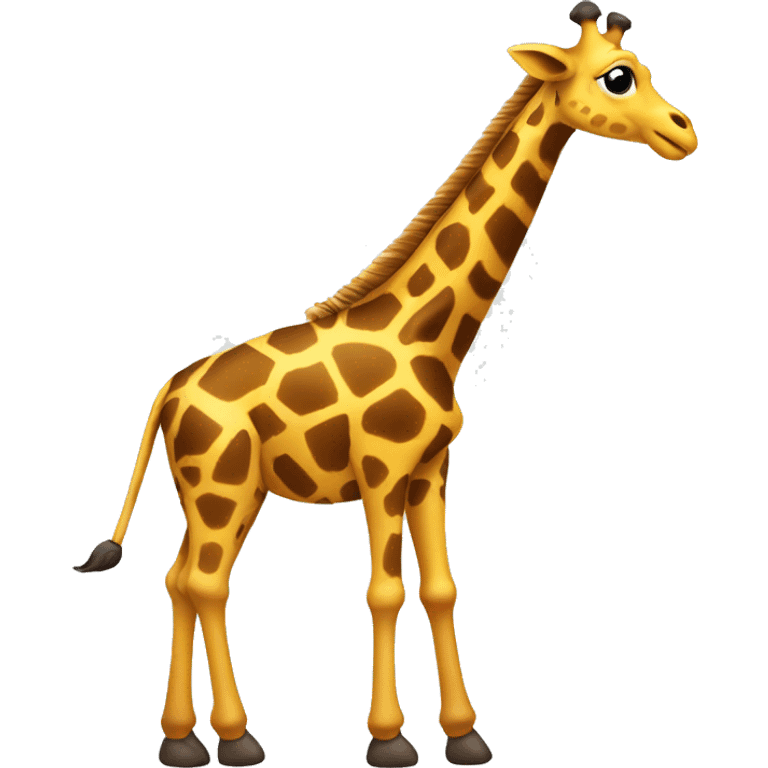 Giraffe with 2 metal rods and 24 screws in her back emoji