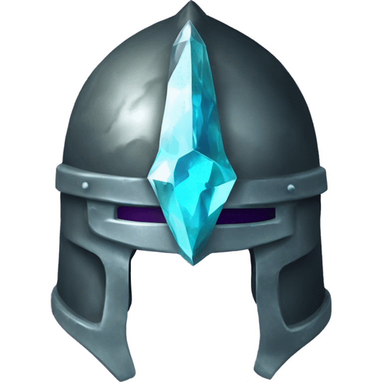 crystal geode knight helmet emoji