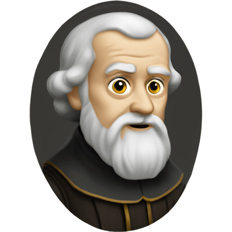 galileo galilei front portrait emoji