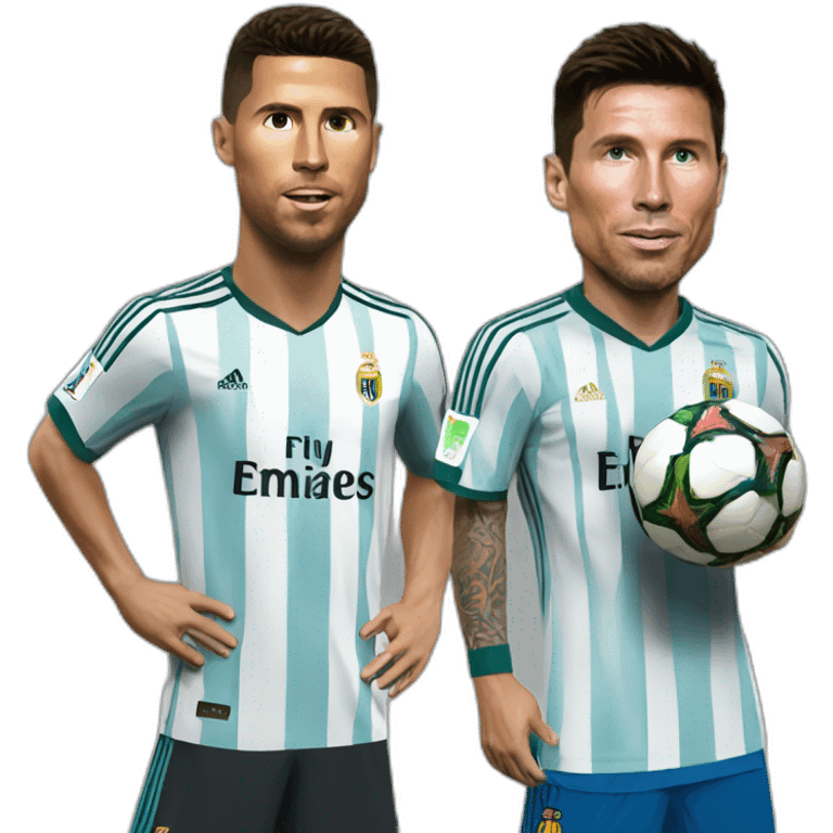 Ronaldo contre Messi  emoji