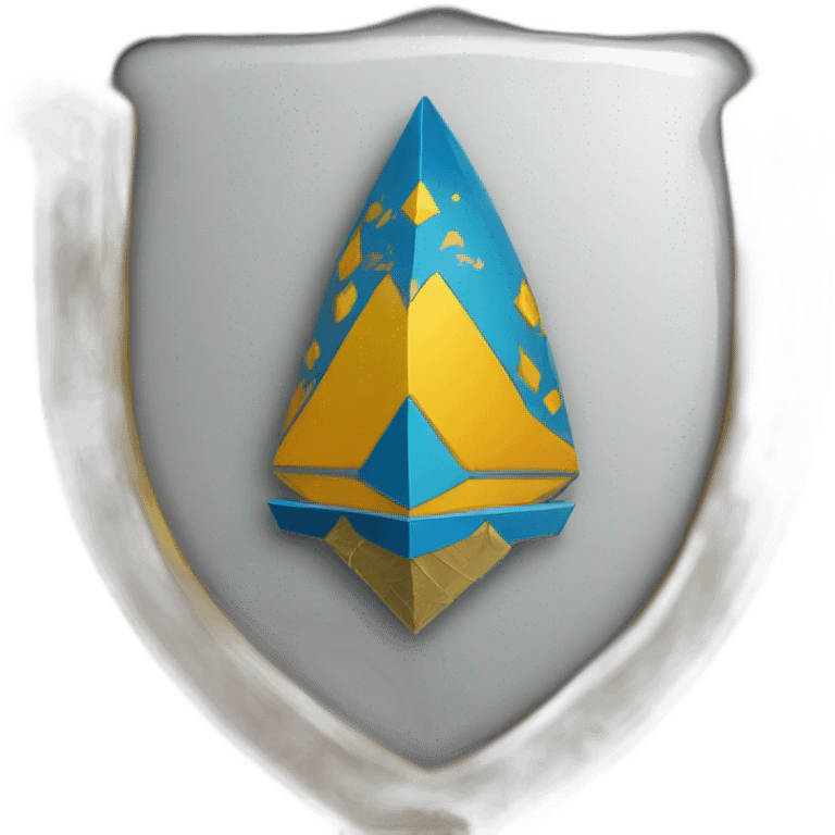 ethereum in the middle of a coat of arms emoji