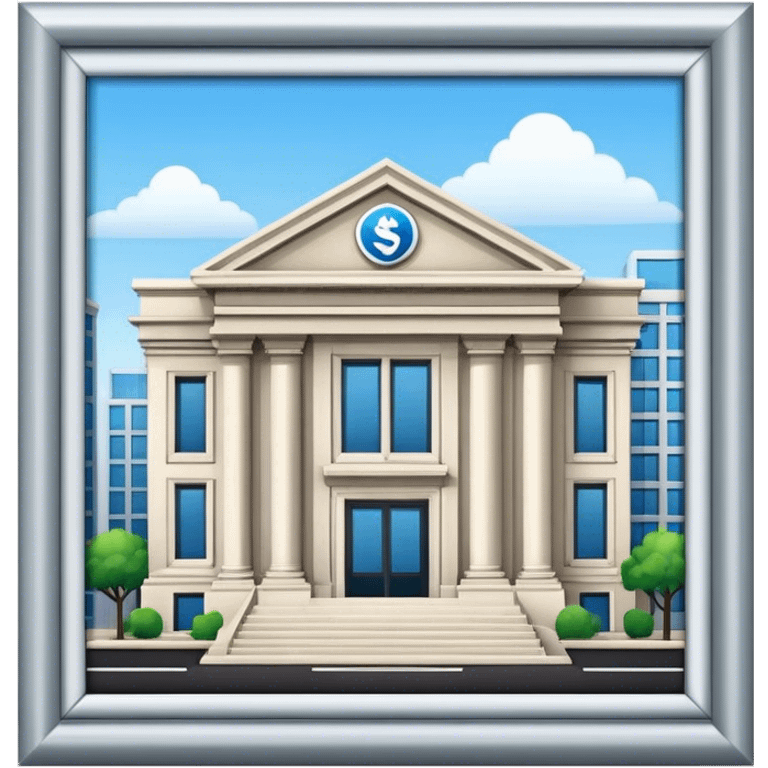 bank building emoji