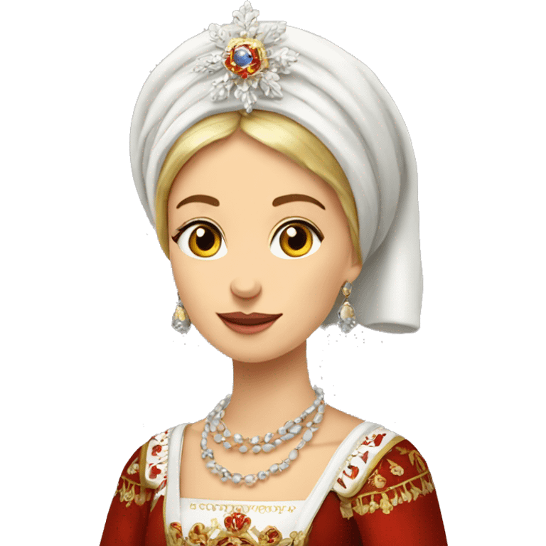 tradition russian lady in kokoshnik emoji