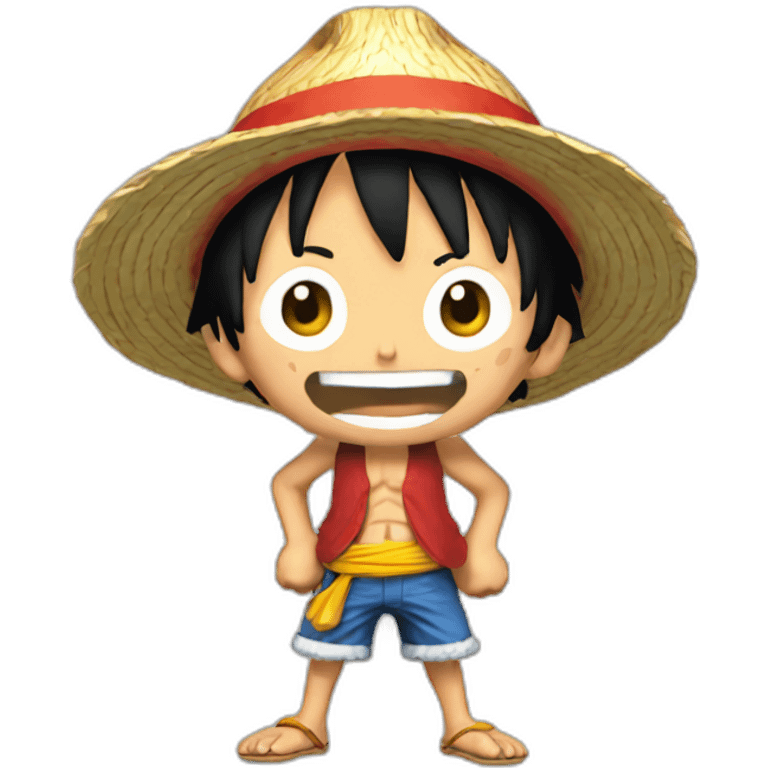 Luffy pegando emoji