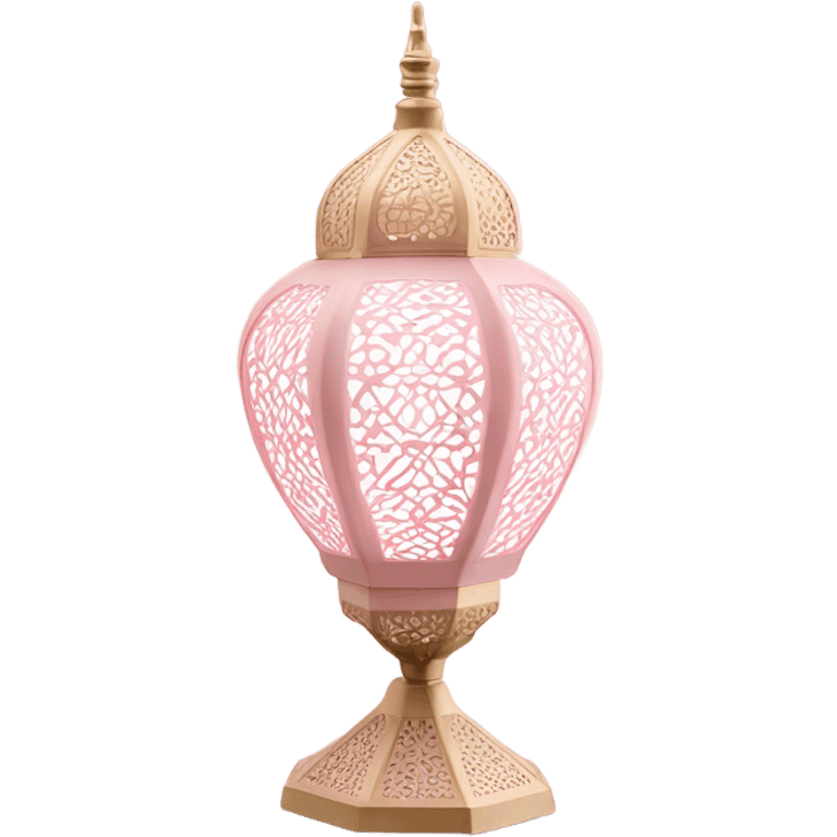 pastel pink muslim lamp emoji