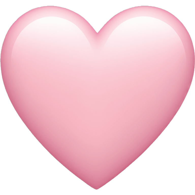 Light pink heart emoji