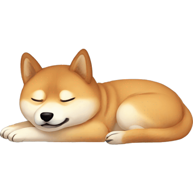 Shiba dog sleep emoji