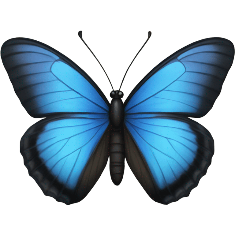 Blue and black butterflies  emoji