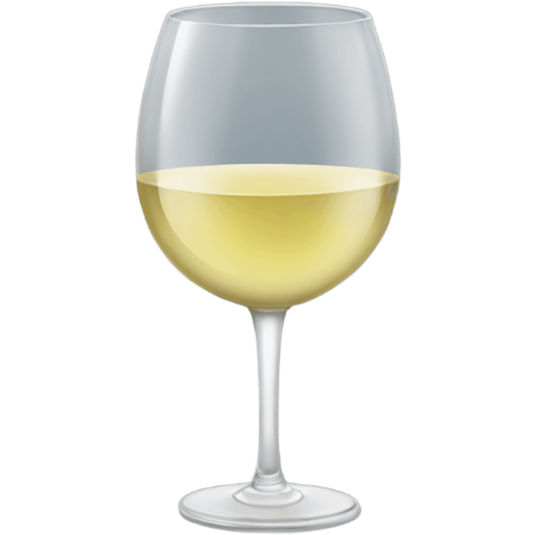 Glass of white wine  emoji