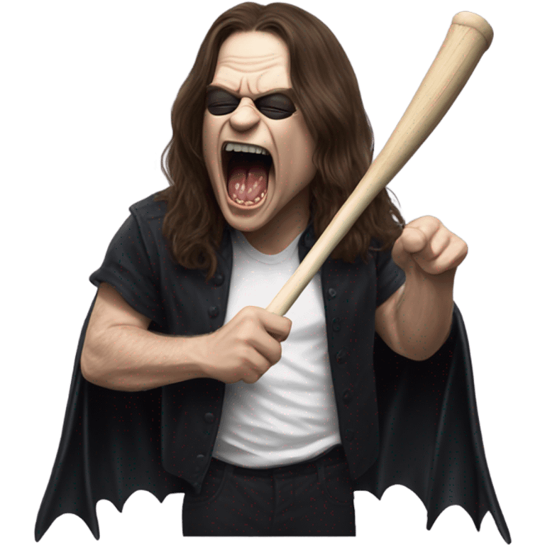 ozzy osbourne biting a bat emoji