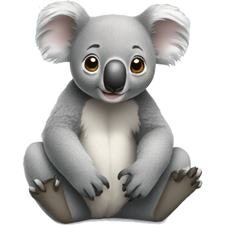 Koala sitting on the ground emoji