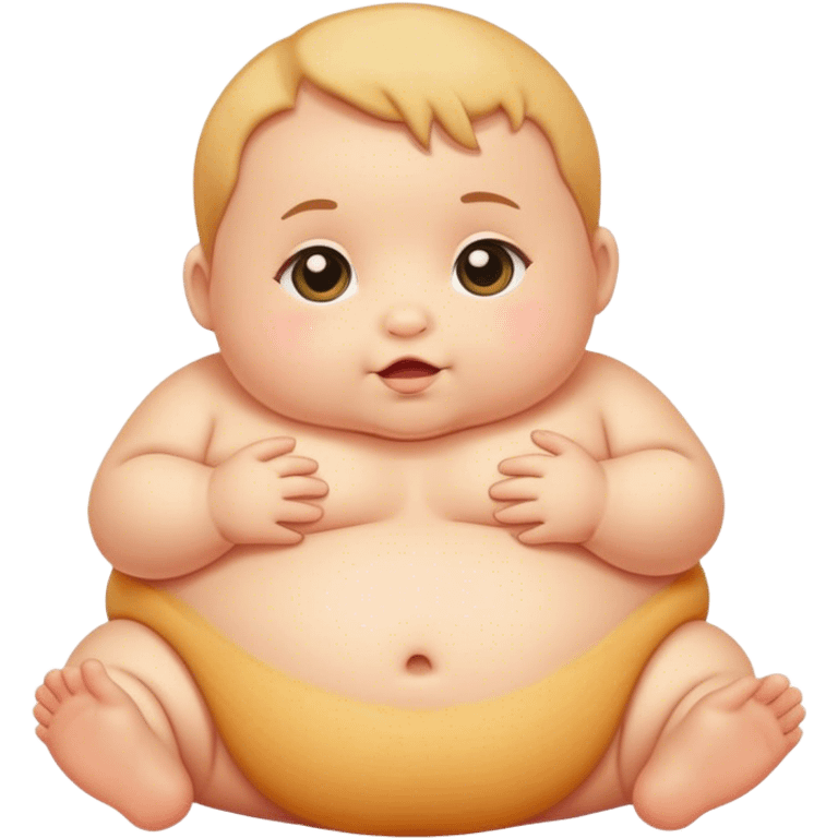 baby with fat rolls emoji