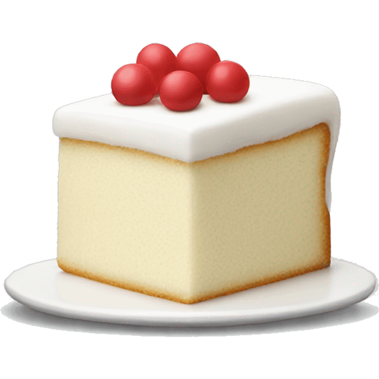 White cake piece  emoji