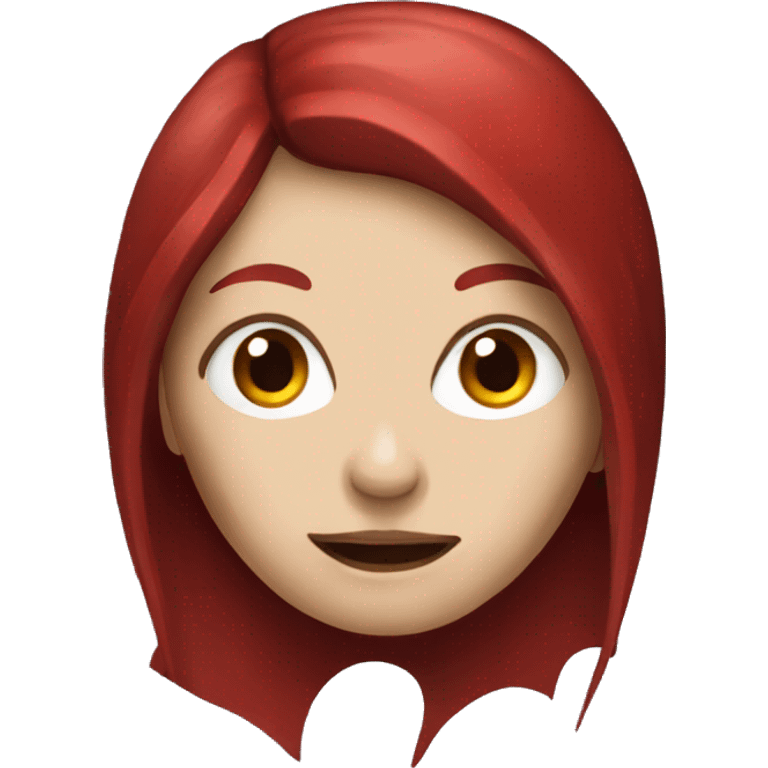 Female vampire with long red hair  emoji