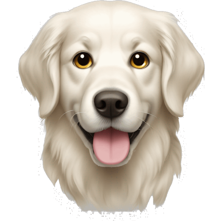 White golden retriever  emoji