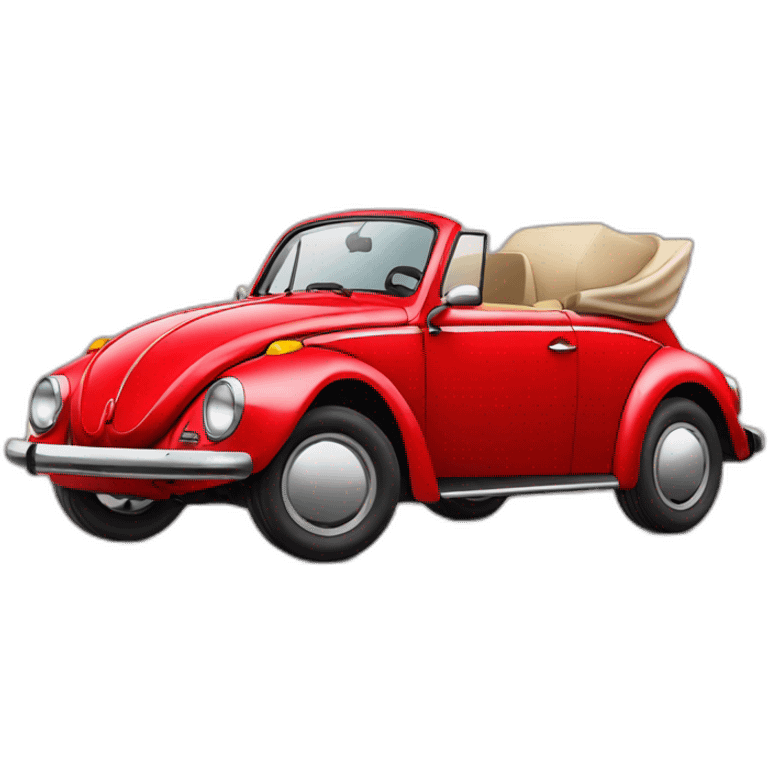 vw beetle red emoji