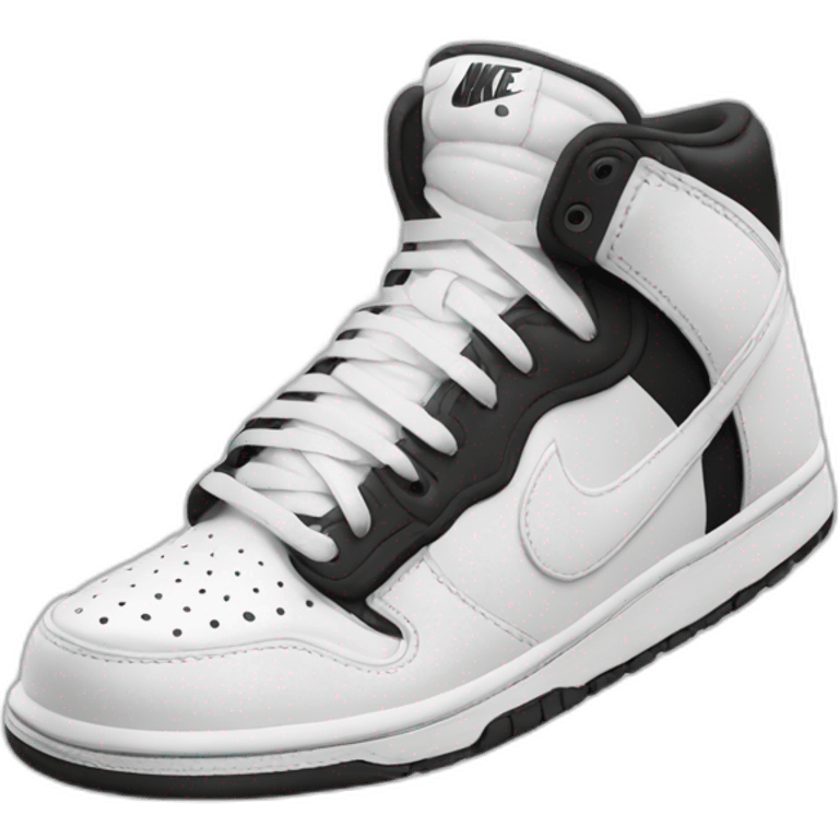 Black and White Nike shoes emoji