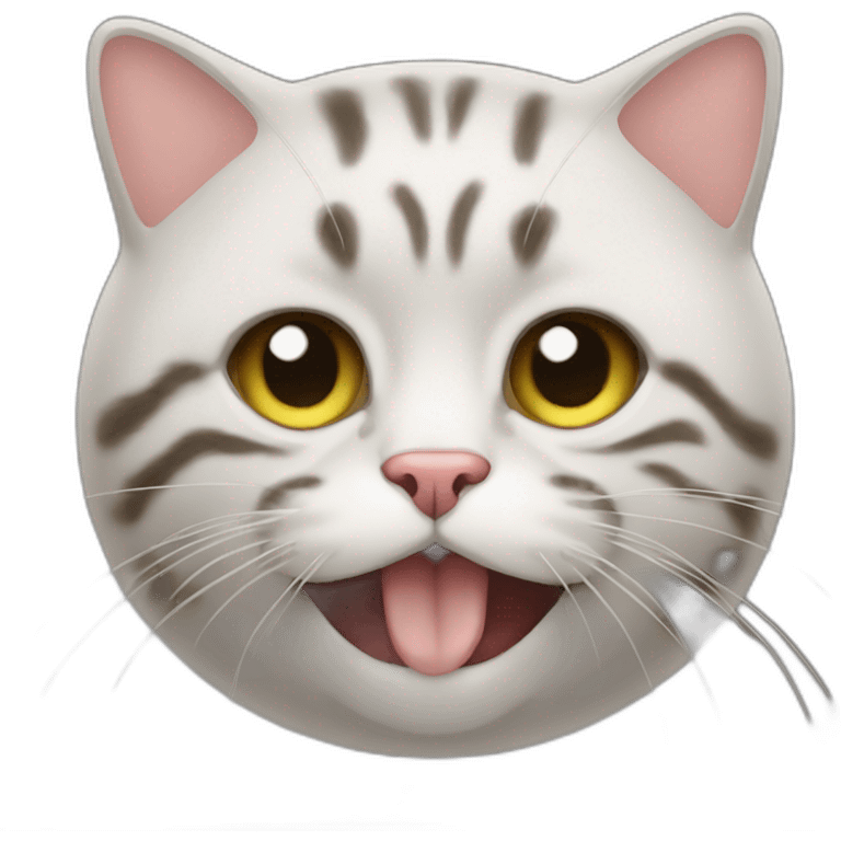 chat qui mange emoji