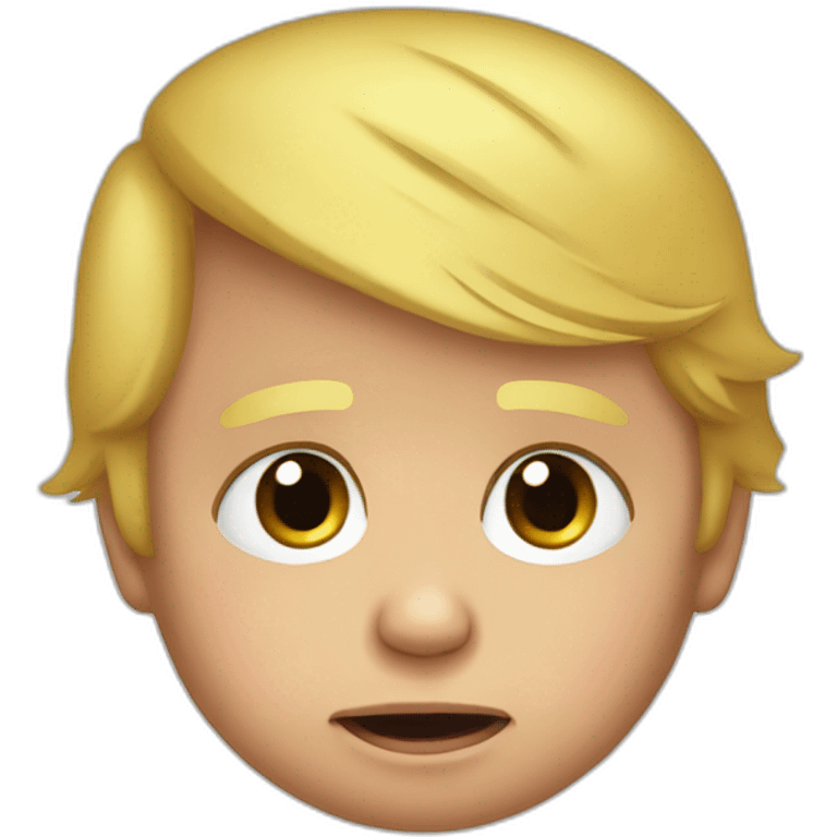 Donald Trump crying as a baby emoji