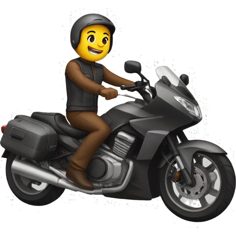 Andar en moto emoji