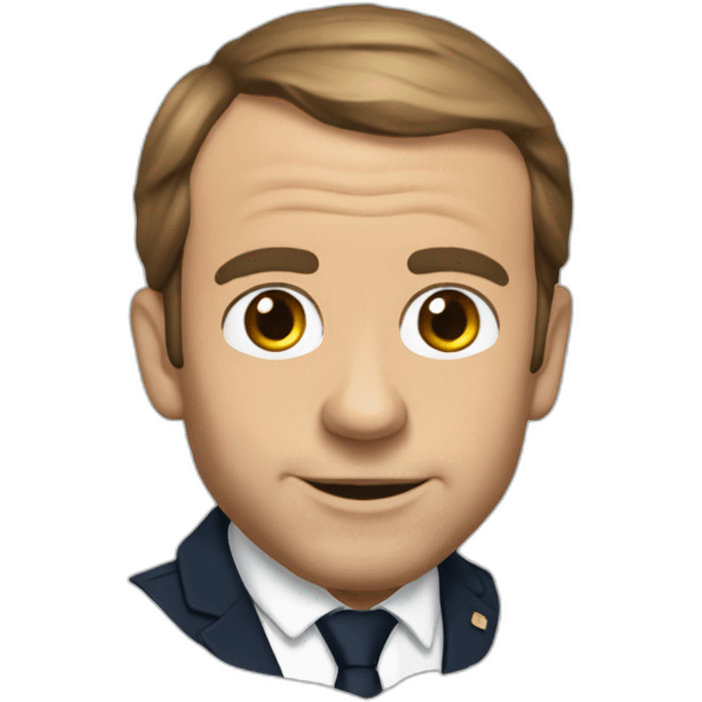 Macron qui fait pipu emoji