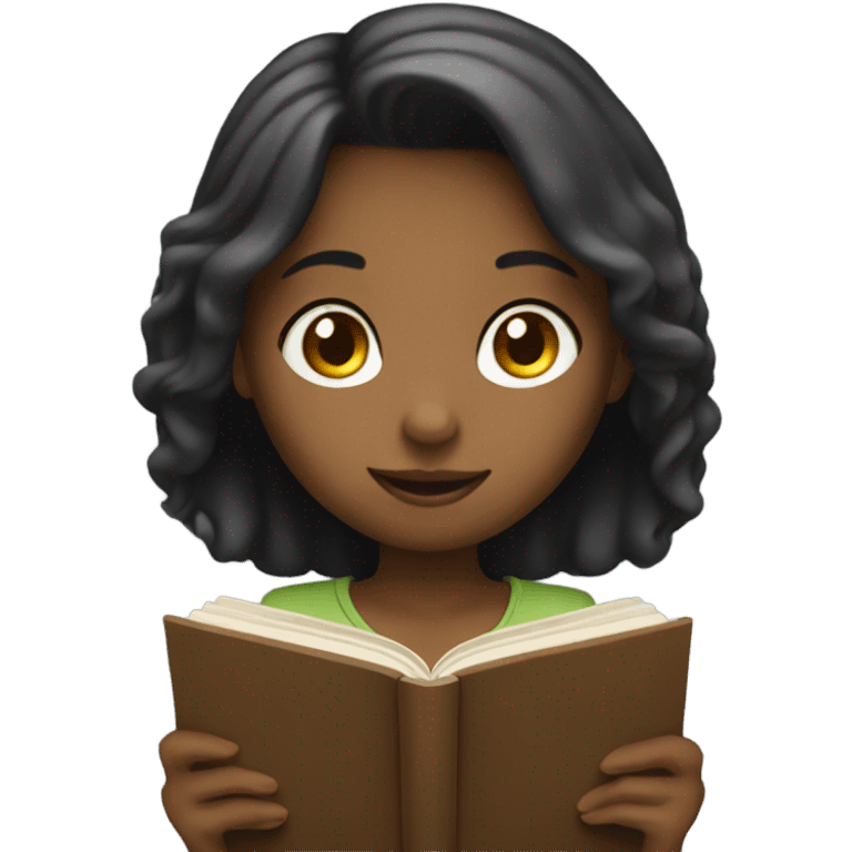 girl reading emoji