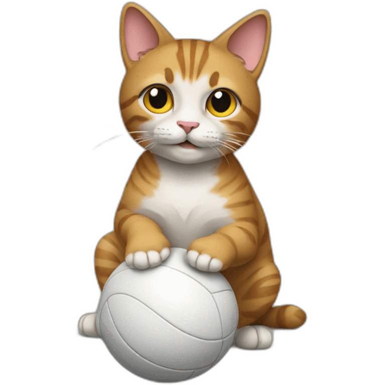 cat playing ball emoji