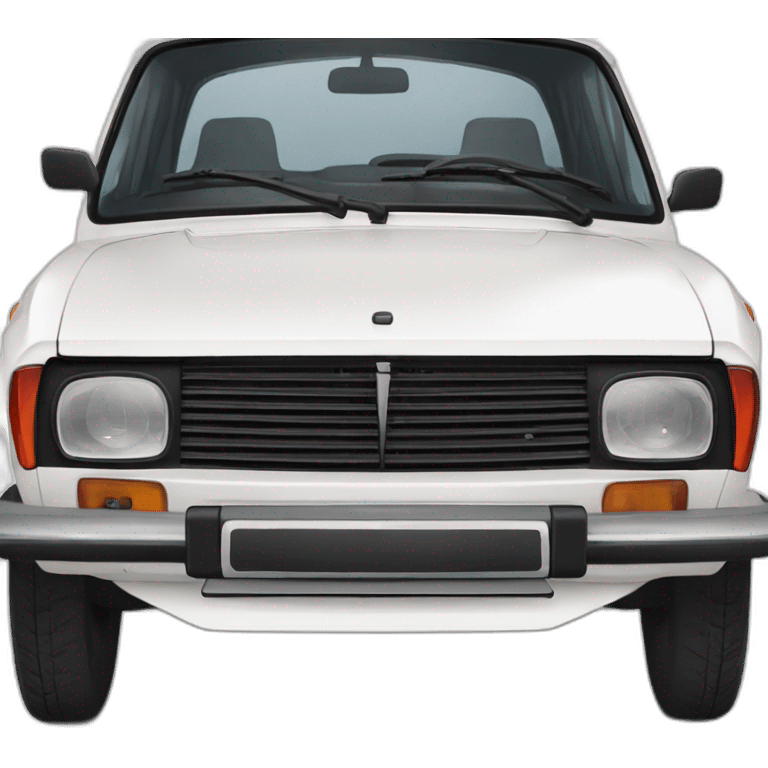 White lada 2106 emoji