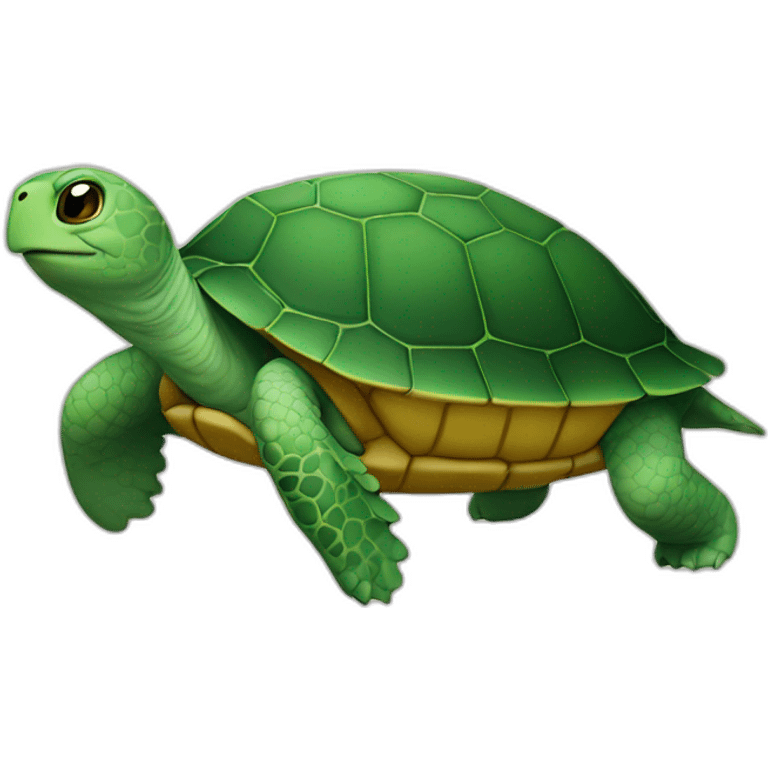 Tortue sur chat emoji