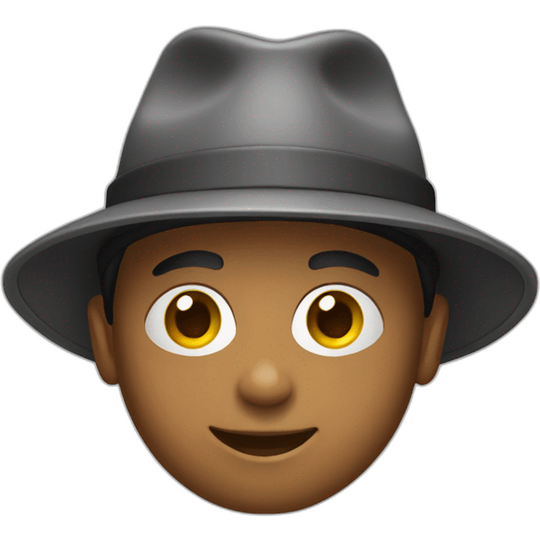 student in hat emoji