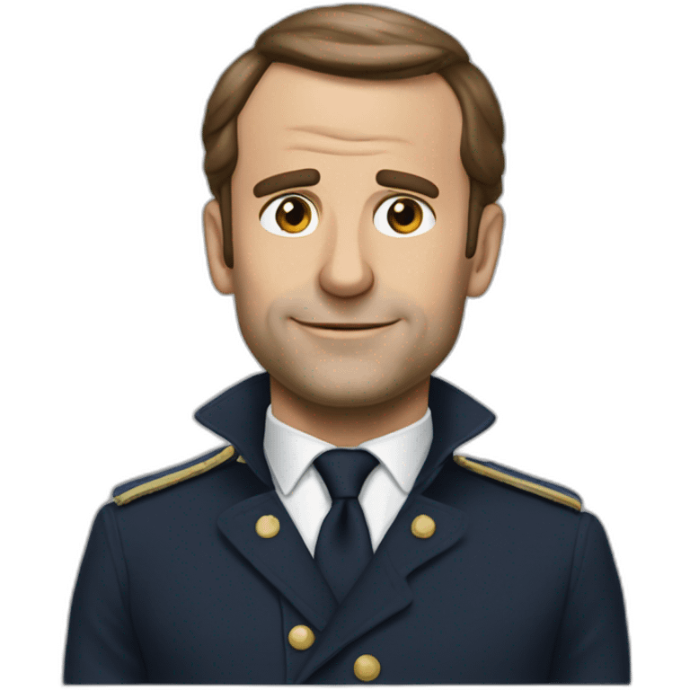 Macron-sliping emoji