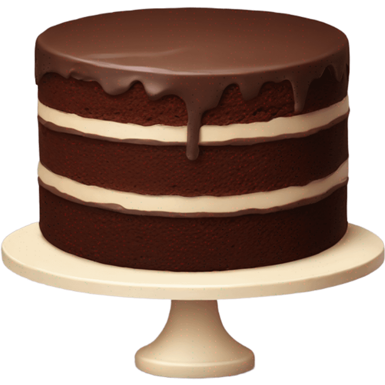 plain chocolate cake emoji