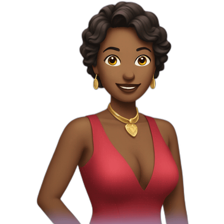 the woman is playing at the casino emoji