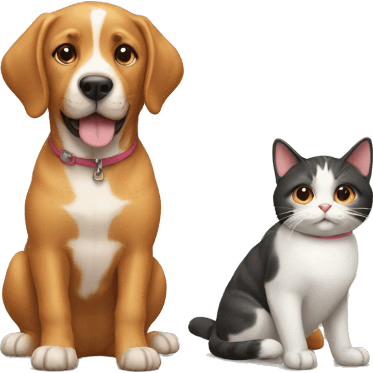 dog and cat emoji