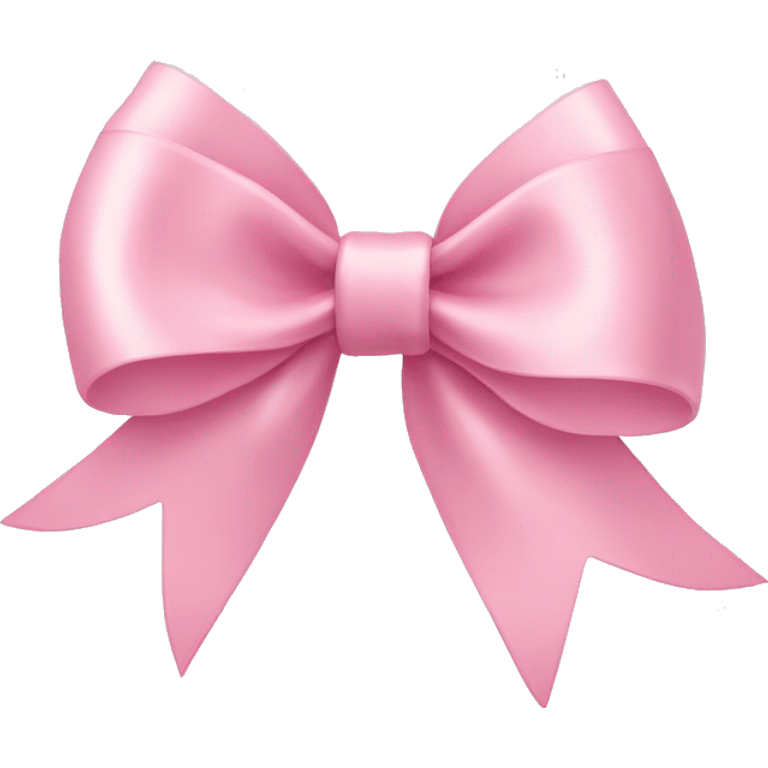 light pink ribbon bow emoji