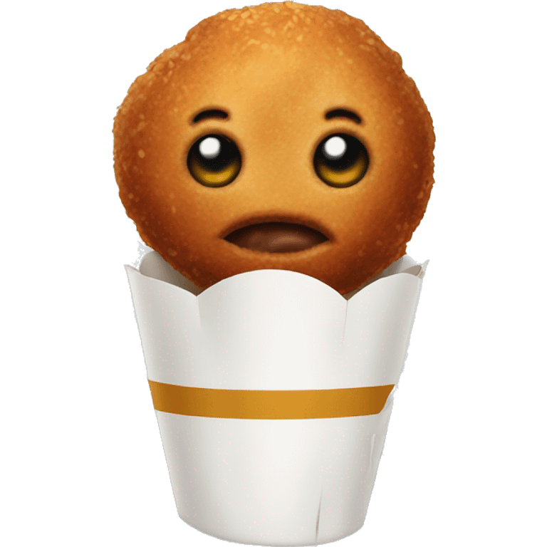 Fried meatball emoji