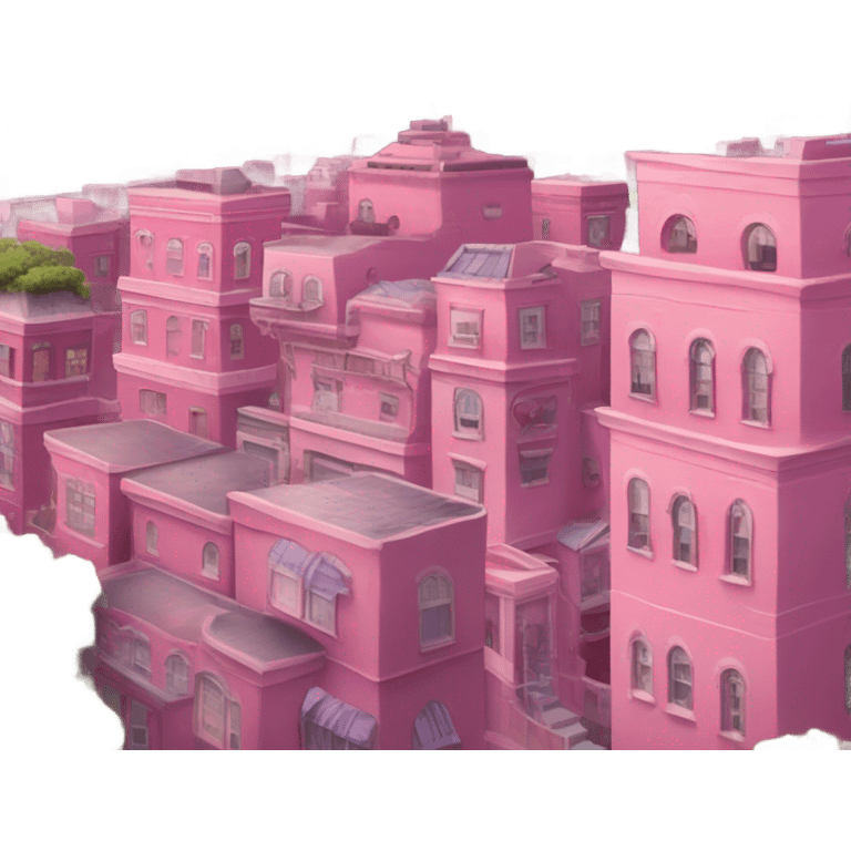 pink city view emoji